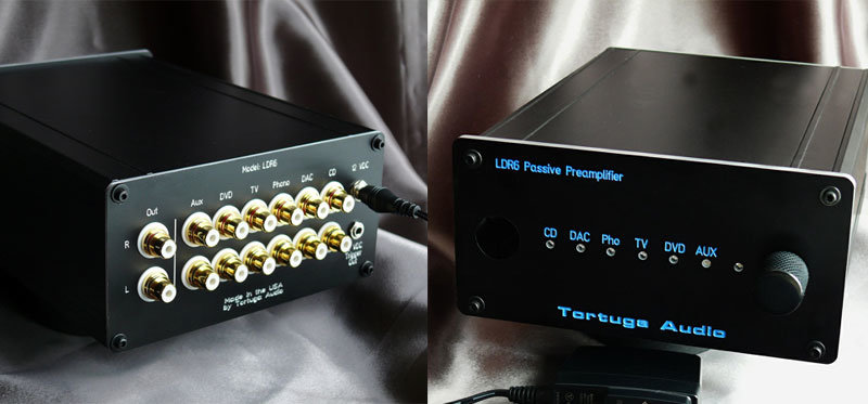 LDR6 preamp front and rear views