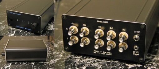 LDR3 Passive Preamp - Front, side and rear views
