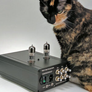 TPB.V1 tube preamp buffer with pretty cat